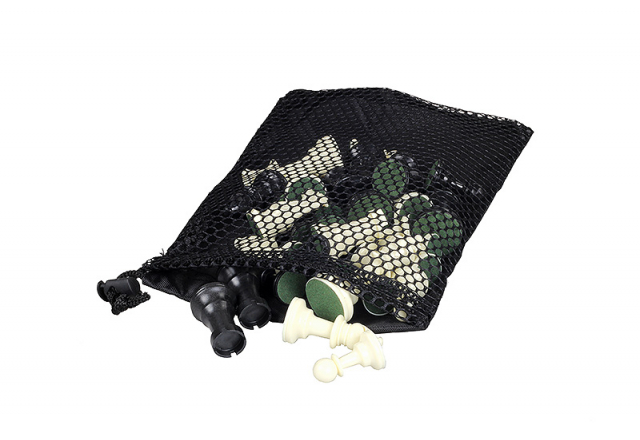 Bolsa de nylon con cordón para el almacenamiento de piezas de ajedrez